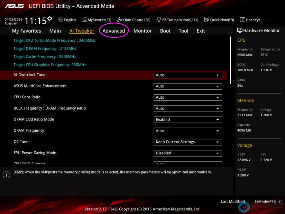 ����bios�ĸ߼�ģʽ