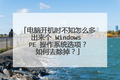 ���Կ���ʱ��֪��ô������� Windows PE ����ϵͳѡ� ���ȥ������