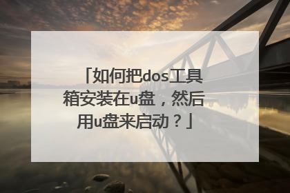 ��ΰ�dos�����䰲װ��u�̣�Ȼ����u����������