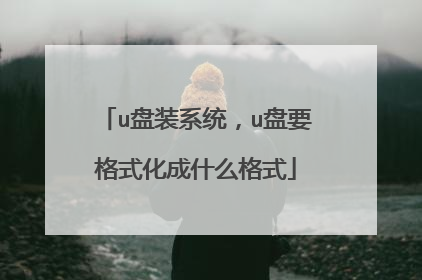u��װϵͳ��u��Ҫ��ʽ����ʲô��ʽ