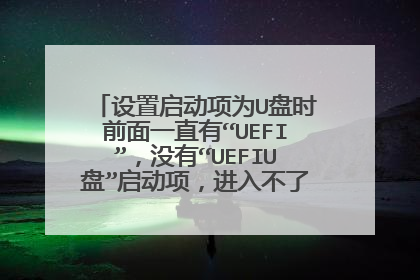����������ΪU��ʱǰ��һֱ�С�UEFI����û�С�UEFIU�̡���������벻��U��������ô�죿