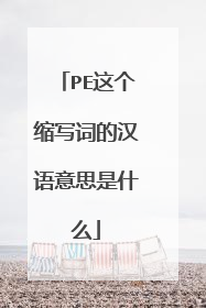 PE�����д�ʵĺ�����˼��ʲô