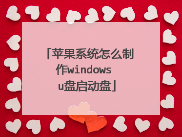 ƻ��ϵͳ��ô����windows u��������