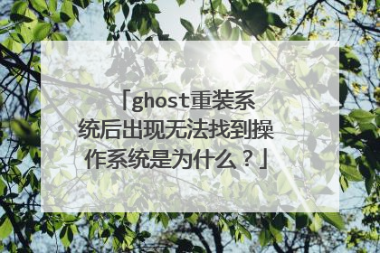 ghost��װϵͳ������޷��ҵ�����ϵͳ��Ϊʲô��