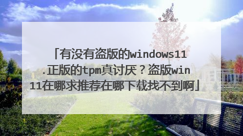 ��û�е����windows11.�����tpm�����᣿����win11�������Ƽ����������Ҳ�����
