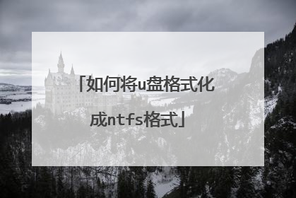 ��ν�u�̸�ʽ����ntfs��ʽ