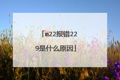 m22����229��ʲôԭ��