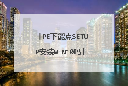 PE���ܵ�SETUP��װWIN10��