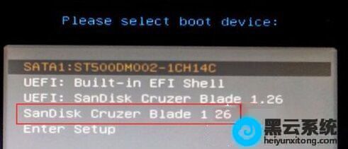 ѡ��ʶ�𵽵�U��