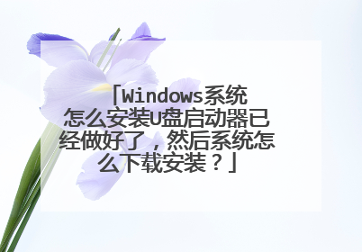 Windowsϵͳ��ô��װU���������Ѿ������ˣ�Ȼ��ϵͳ��ô���ذ�װ��