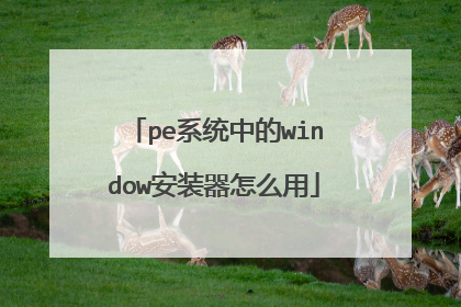 peϵͳ�е�window��װ����ô��