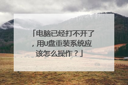 �����Ѿ��򲻿��ˣ���U����װϵͳӦ����ô������