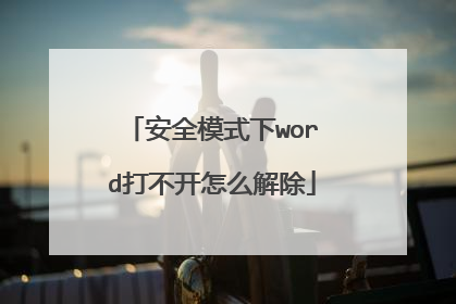 ��ȫģʽ��word�򲻿���ô���