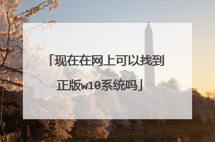 现在在网上可以找到正版w10系统吗