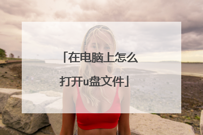 在电脑上怎么打开u盘文件