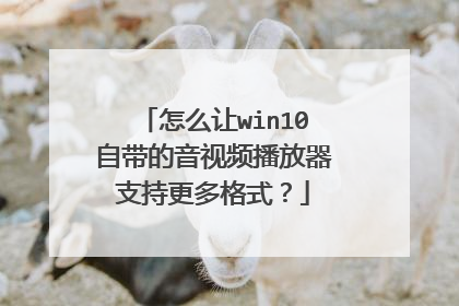 ��ô��win10�Դ�������Ƶ������֧�ָ����ʽ��