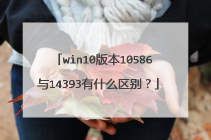 win10�汾10586��14393��ʲô����
