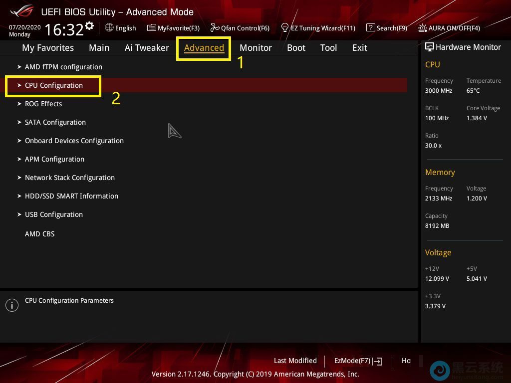 ����CPU Configurationѡ������