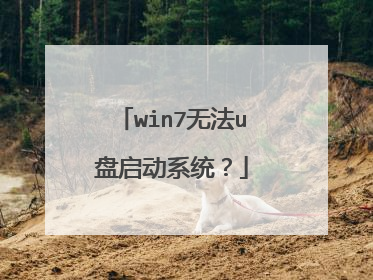 win7�޷�u������ϵͳ��