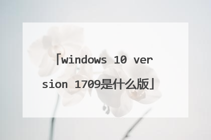 windows 10 version 1709��ʲô��