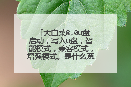 ��ײ�8.0U��������д��U�̣�����ģʽ������ģʽ����ǿģʽ����ʲô��˼����ʲô�ã�