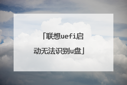 ����uefi�����޷�ʶ��u��