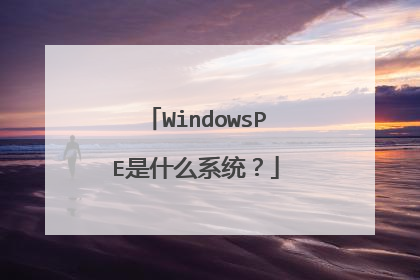 WindowsPE��ʲôϵͳ��