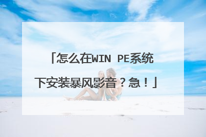 ��ô��WIN PEϵͳ�°�װ����Ӱ��������