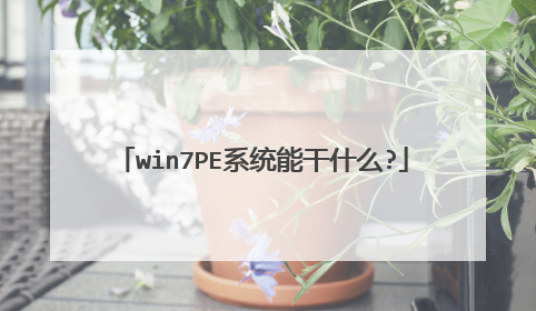 win7PEϵͳ�ܸ�ʲô?