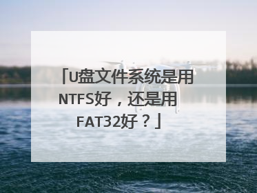 U���ļ�ϵͳ����NTFS�ã�������FAT32�ã�