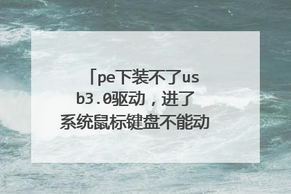 pe��װ����usb3.0����������ϵͳ�����̲��ܶ���������������