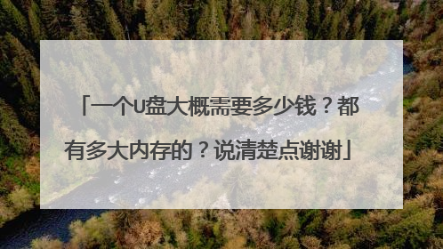 һ��U�̴����Ҫ����Ǯ�����ж���ڴ�ģ�˵�����лл