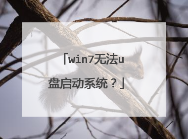 win7�޷�u������ϵͳ��