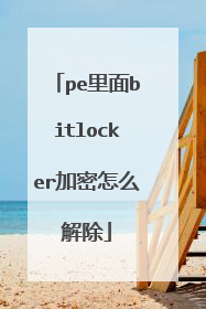 pe����bitlocker������ô���