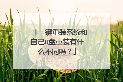 һ����װϵͳ���Լ�U����װ��ʲô��ͬ��