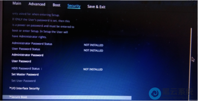 选择点击Secure Boot。