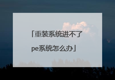 ��װϵͳ������peϵͳ��ô��