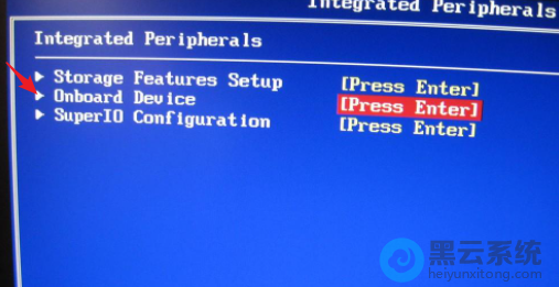 找到并选择“Onboard Device”选项
