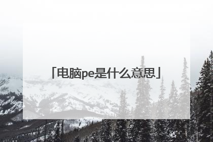 ����pe��ʲô��˼