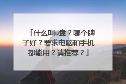 什么叫u盘?哪个牌子好?要求电脑和手机都能用?请推荐?