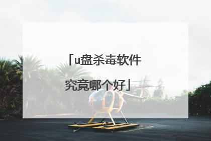 u盘杀毒软件究竟哪个好