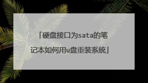 Ӳ�̽ӿ�Ϊsata�ıʼǱ������u����װϵͳ