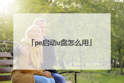 pe启动u盘怎么用
