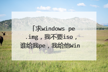 ��windows pe.img���Ҳ�Ҫiso��˭����pe���Ҹ���Windows2.0����!