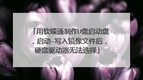 ������ͨ����U�������̣�����-д�뾵���ļ���Ӳ���������޷�ѡ��