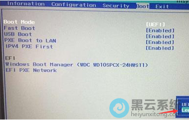 ��Boot Mode��UEFI�ĳ�Legacy;