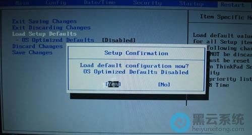 ѡ��load setup defaults��,����������ѡ��yes