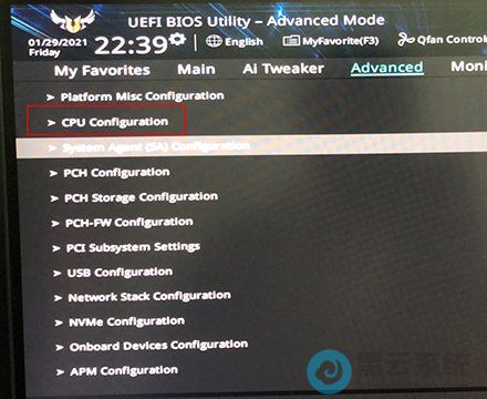 ����CPU configuration