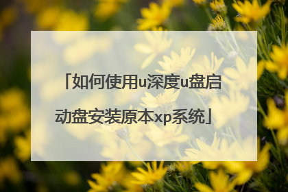 ���ʹ��u���u�������̰�װԭ��xpϵͳ