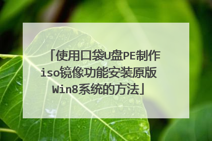 ʹ�ÿڴ�U��PE����iso�����ܰ�װԭ��Win8ϵͳ�ķ���